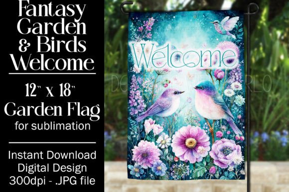 Fantasy Bird Garden Flag Sublimation 8 Review
