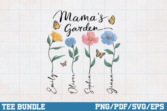 Mama s Garden Shirt, Mother Day Gift PNG Review