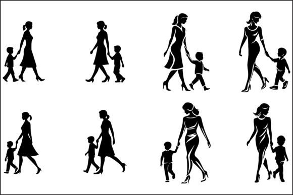 Mother and Child Walking Silhouettes: A Designer’s Honest Review for Real Embroidery Projects