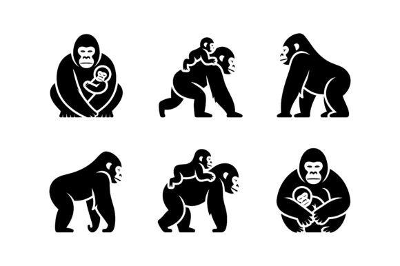 Mother Baby Gorilla Icon Set EPS: A Designer’s Honest Review