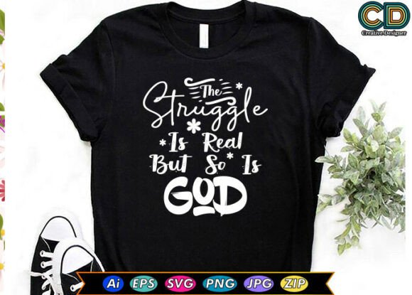 When The STRUGGLE is REAL but so is GOD Meets Embroidery