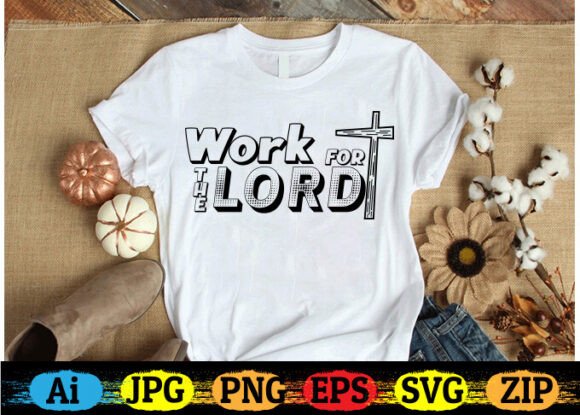 WORK for the LORD: A Faith-Filled Design for Real Embroidery Use